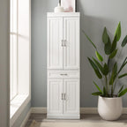 HomeStock White Modular Pantry Cabinet - Kitchen Storage Organizer