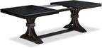 NEFL5-SBB-21-5-Piece Kitchen Dining Set Consists of a Dining Table and 4 Mineral Blue Linen Fabric Dining Chairs with Padded Chair Back - Sand Blasting Black Finish.