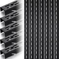 12 Pcs 47.5 Inches Shelf Rails Bracket Track Upright Closet System Hardware Adjustable Wall Standard Shelf Standards for Pantries, Linen Closets, Laundry Rooms, Utility Rooms (Black)
