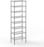 14" Deep x 24" Wide x 74" Height Wire Shelving Kit | 8-Tier | NSF Commercial Storage Rack Unit