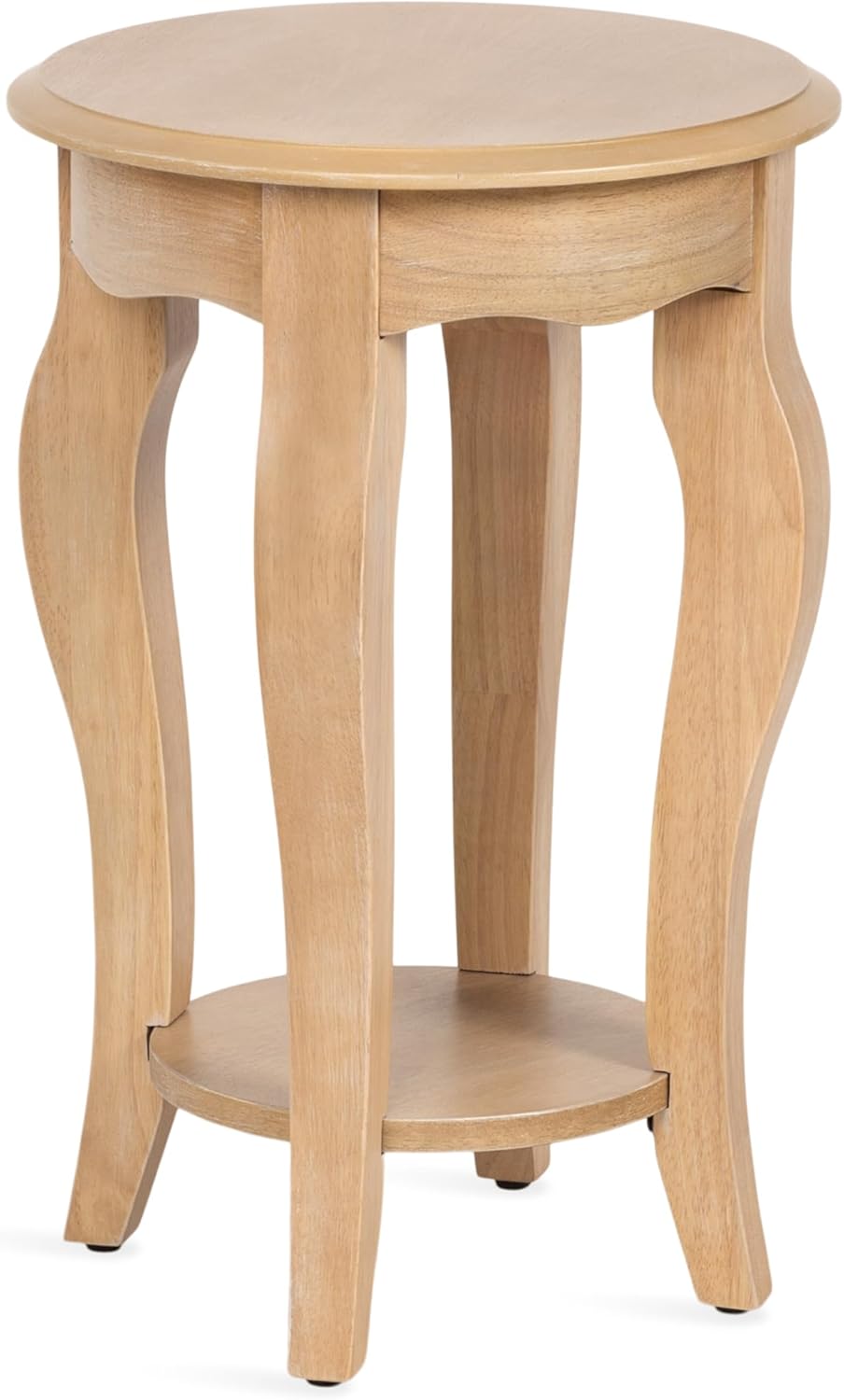 Kate and Laurel Sutherlin Vintage Tiered Round Side Table, 16 x 16 x 25, Ligh...