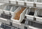 Seville Classics Commercial 7-Tier Platinum/Gray NSF 22-Bin Rack Storage System