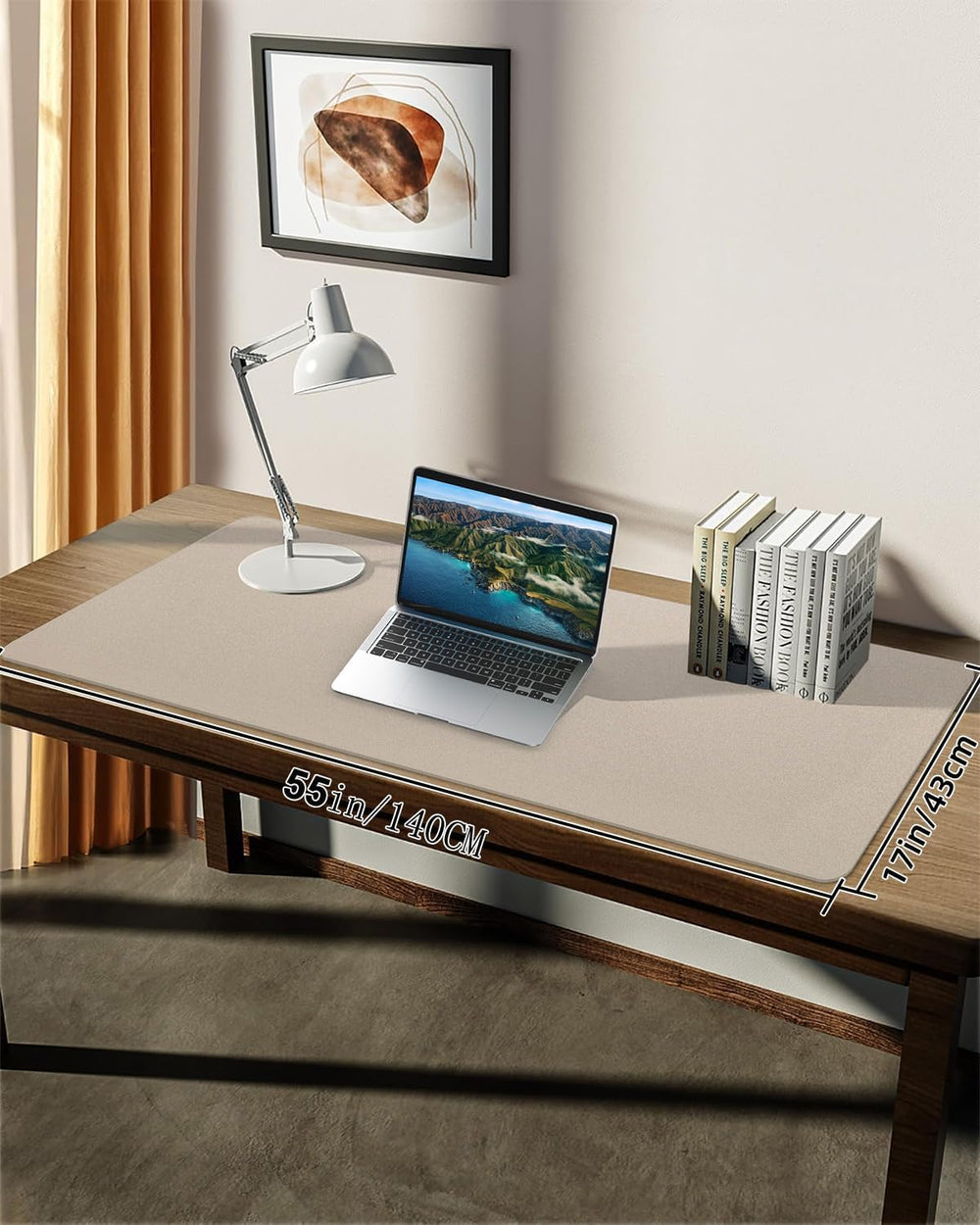 Extra Large Desk pad, Leather Desk Pad Protector,Office Desk Mat,Mouse Pad, N...