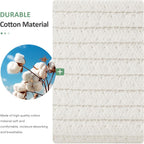 ECDYQXVU Small Woven Storage Baskets Cute Cotton Rope Basket Set 5 Pack | 5 Sizes Set, Leather Handles, Keeps Shape, Easy to Clean, Living Room, Bathroom, Drawer Organizer, Socks, Cosmetics, Decor