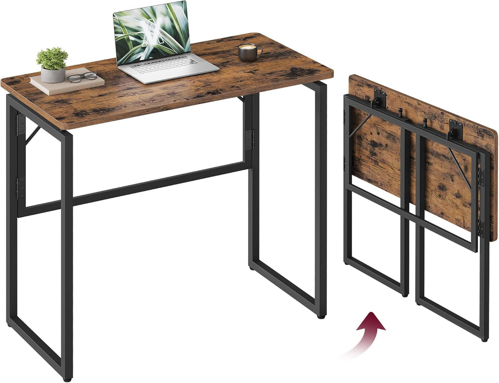 VASAGLE Folding Desk, Small Computer Desk, Foldable Table 31.5 Inch | One-Pie...