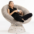 Bme 40" Ergonomic Wicker Papasan Chair