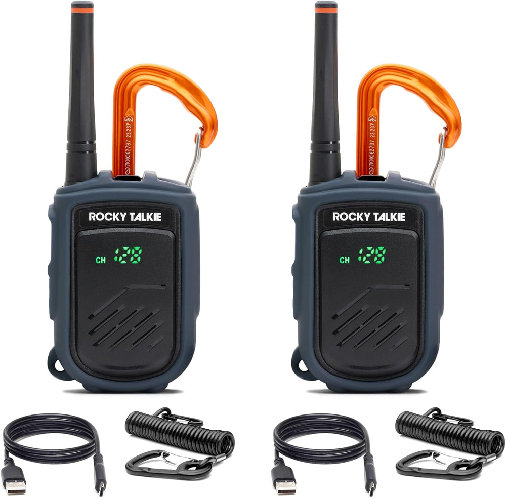 Mountain Radio - Long Range Walkie Talkie, FRS Handheld Radio, 4 Day Battery ...