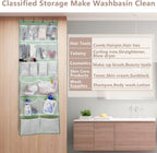 18 Pocekts Over the Door Shoes Organizer,Behind Door Hanging Storage Pocekt for Sock,Underwear,Hat,Handbag,Back of Door Hanging Shelf for Bedroom,Bathroom,Entryway,Storeroom,Pantry,Dorm,Nursery,2 Pack