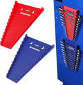 WORKPRO 2-Pack Magnetic Wrench Organizer, 12-Piece Wrench Holder Set for Tool Box Drawer, Wrenches Rack Tool Trays SAE(1/4" - 15/16") and Metric(6mm-24mm)