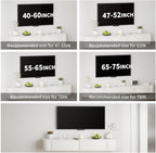 SHGJ&SOFT Floating TV Stand Wall Mounted Media Console with Door Entertainment Centerwith Storage Cabinets, Wall Mounted TV Shelf for Bedroom,Living Room (White, 47.2IN)