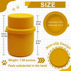 Original Canned Dog Food Storage Container | Silicone Can Cover Pet Food Sealer | BPA Free, Airtight, Dishwasher & Freezer Safe (2 Pcs Orange)