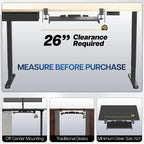 VIVO Small Keyboard Tray, Under Desk Pull Out with Extra Sturdy C Clamp Mount System, 20 (26 Including Clamps) x 11 inch Slide-Out Computer Platform Drawer, White, MOUNT-KB05ES-W