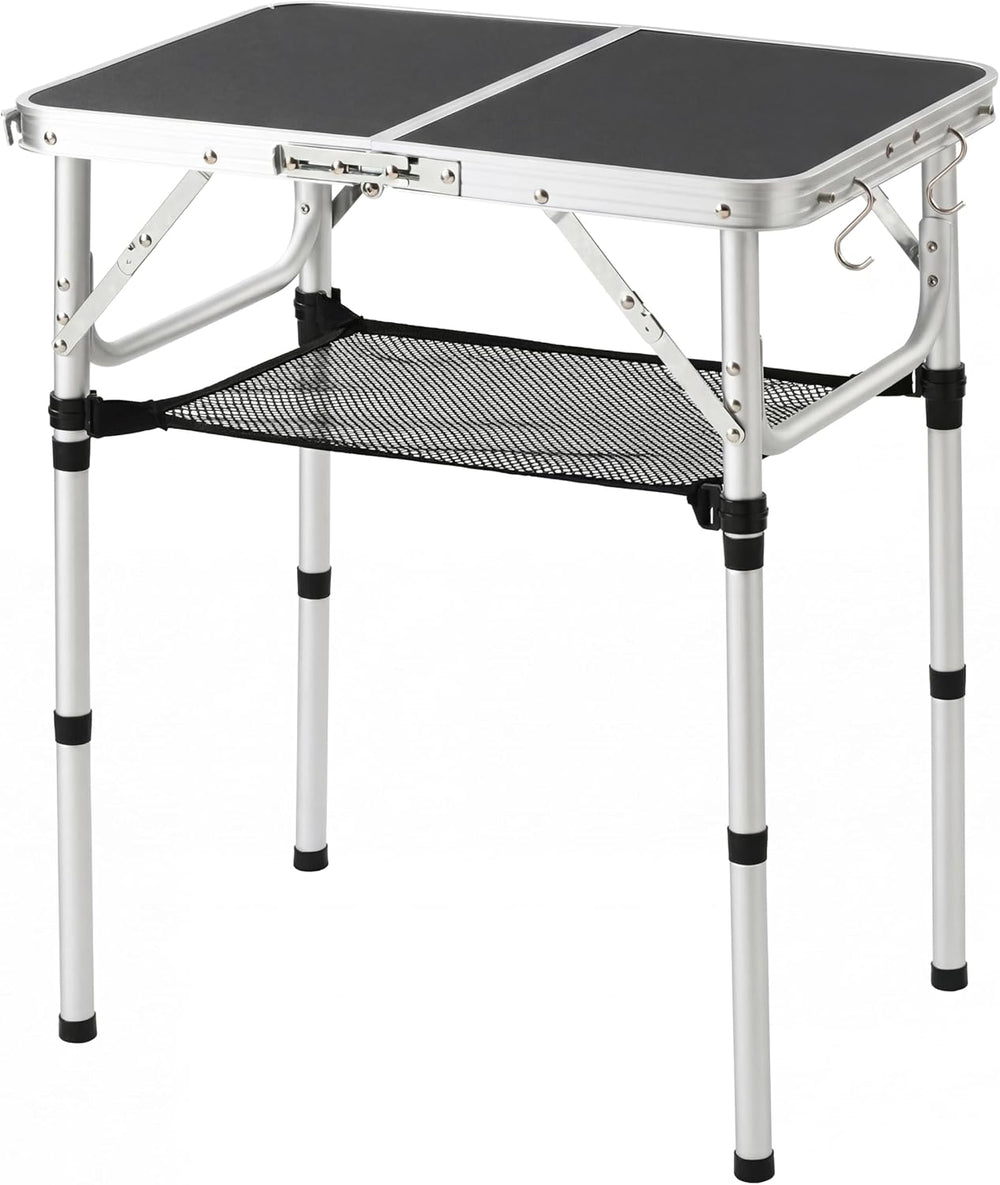 Folding Table Small, 24''L x16''W Camp Aluminum Table, Lightw...