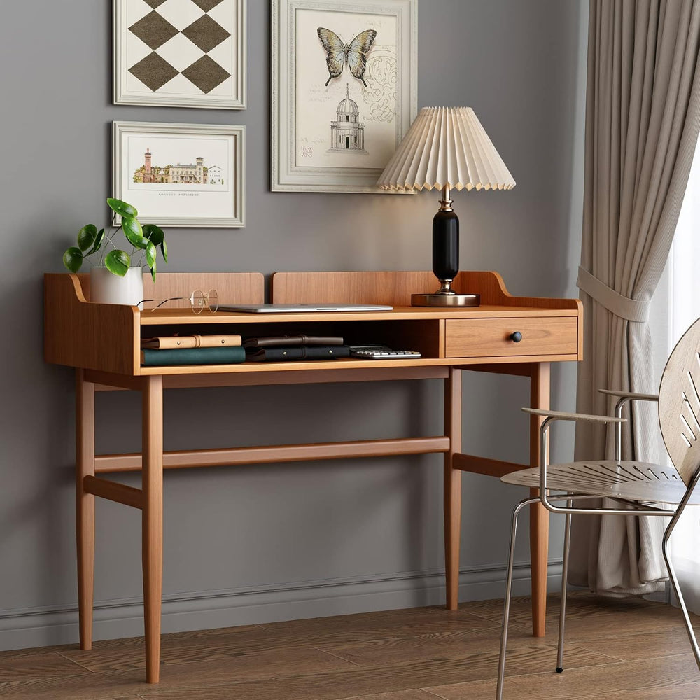 Vintage-Style Desk with Scandinavian Flair, Computer or Laptop Desk, Writing ...