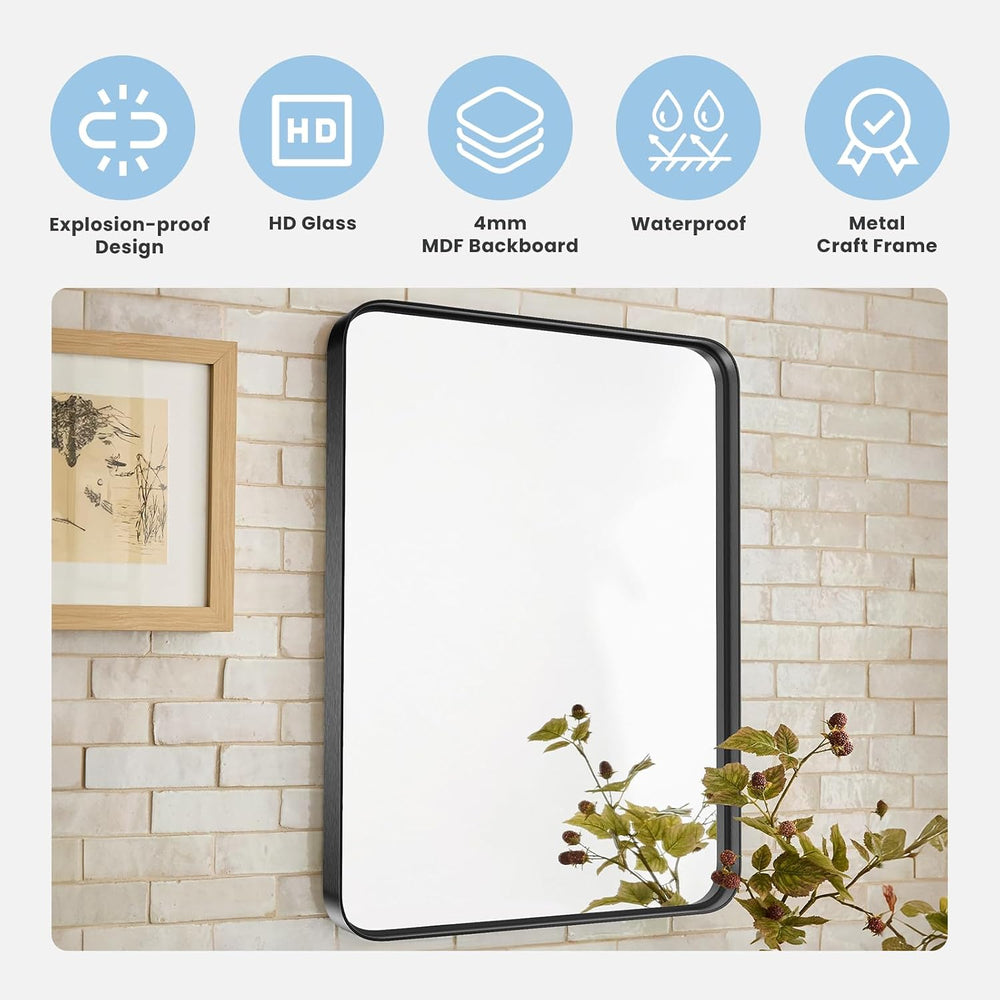 NEWBULIG Bathroom Wall Mirror Over Sink, Vanity Mirror, 30x40 Inch