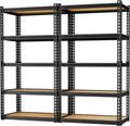LEVELEVE 5-Tier Heavy Duty Storage Shelving Unit, 2020 lbs Capacity, Adjustable Metal Utility Shelf, 30" L x 12" W x 60" H for Garage, Kitchen, Pantry, Basement, Bathroom, Laundry,2 Pack
