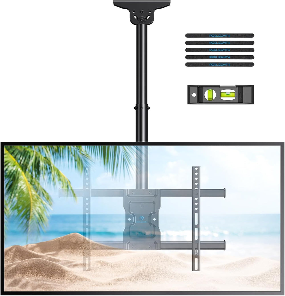 PERLESMITH Ceiling TV Mount for 37–75 inch TVs up to 110 lbs | 6 adjustable h...