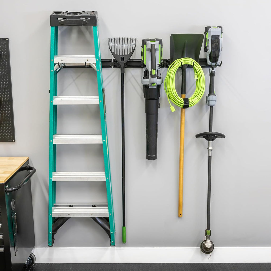 StoreYourBoard Garage Tool Organizer Wall Mount – Heavy Duty Garage Wall Organizer for Garage Organization and Storage, Broom Holder Wall Mount for Gardening Tools & Yard Tools – 48" Holds 450 lbs
