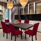 Dining Room Chair Covers - Stretch Kitchen/Dining Room Set of 4, Removable Washable Slipcovers for Home, Hotel, Banquet