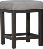 Liberty Furniture Industries Tanners Creek Uph Console Stool (3 Piece Set), W19 x D16 x H25, Medium Gray