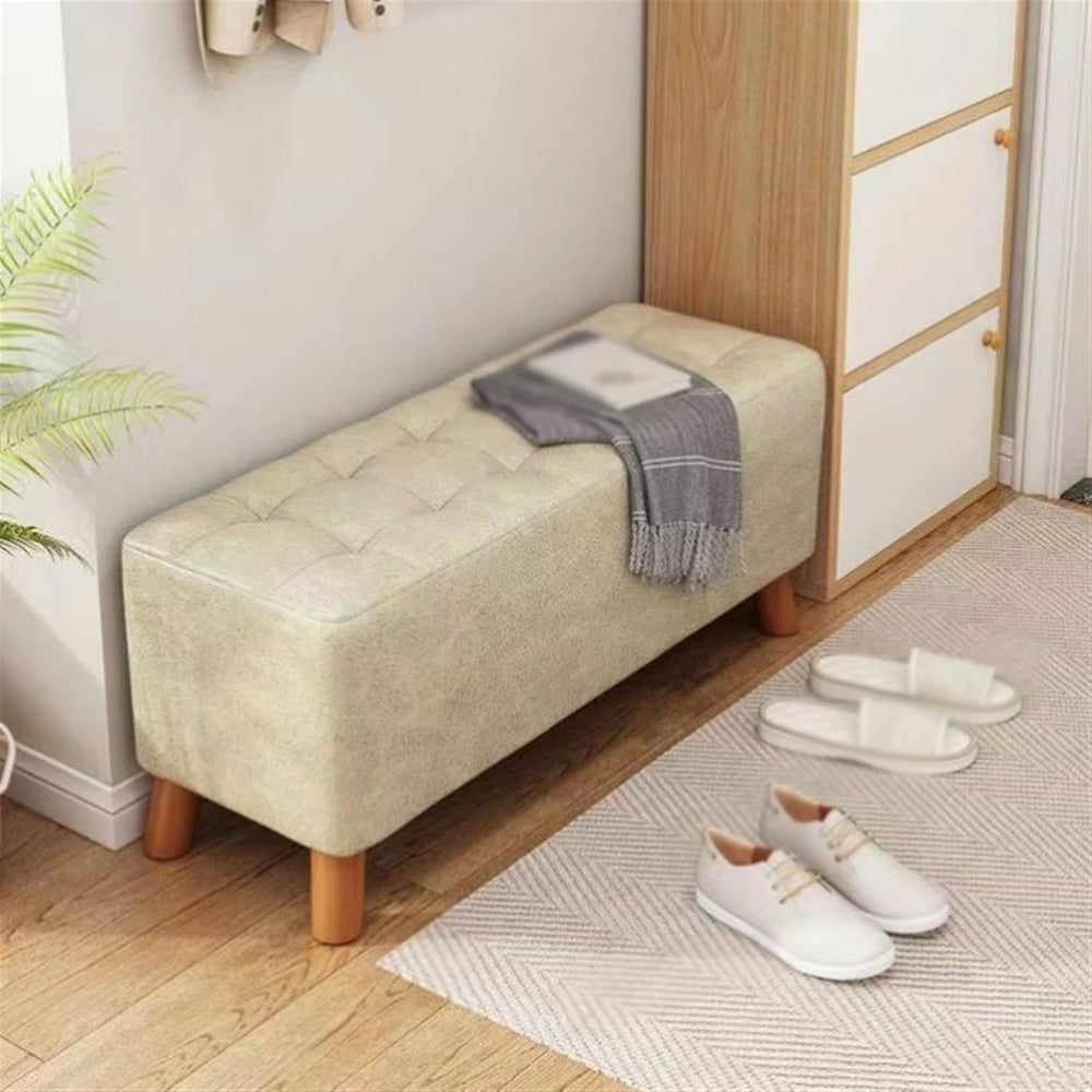 Modern Entry Door Shoe Bench Household Doorway Wearing Shoes Stool Long Cloth...