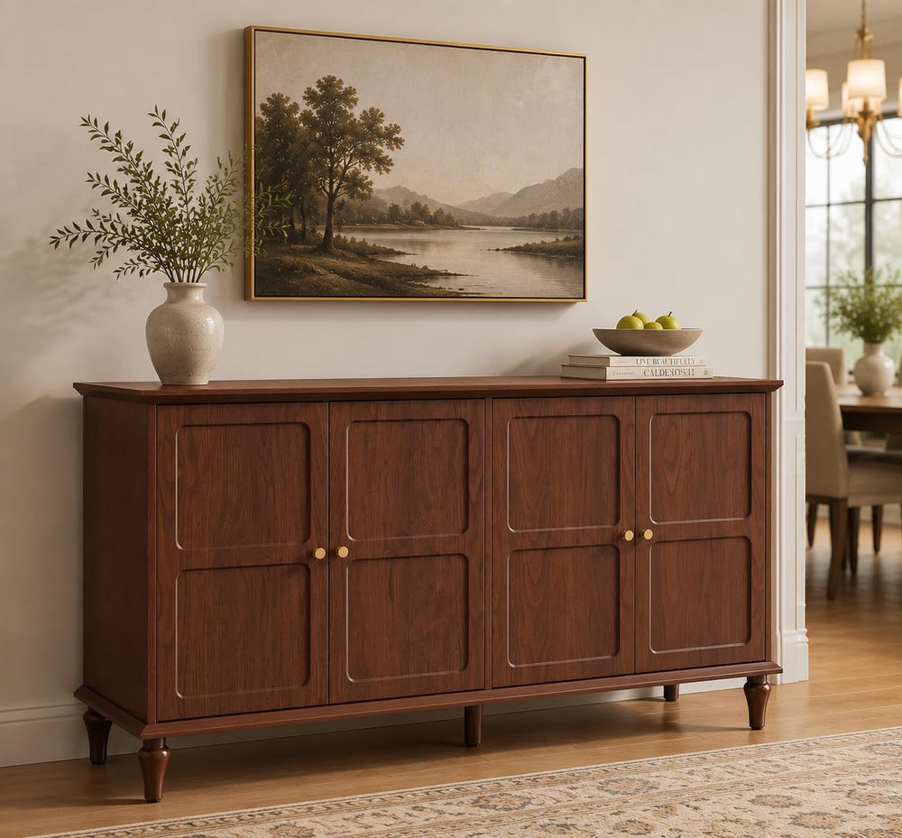 ARTPOWER 58'' Mid-Century Modern Sideboard Buffet Cabinet with Storage