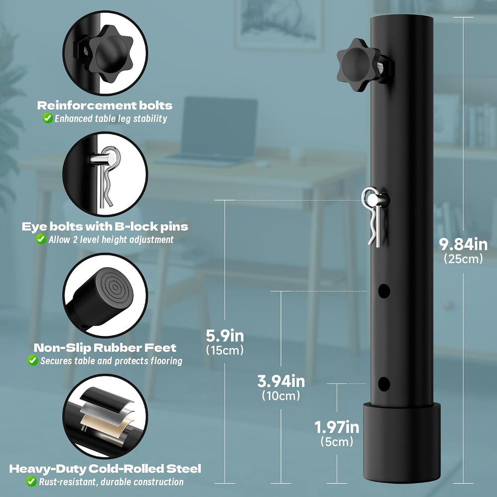 ZhouDaShu Table Leg Extenders for Folding Tables, Table Leg Extensions for Be...