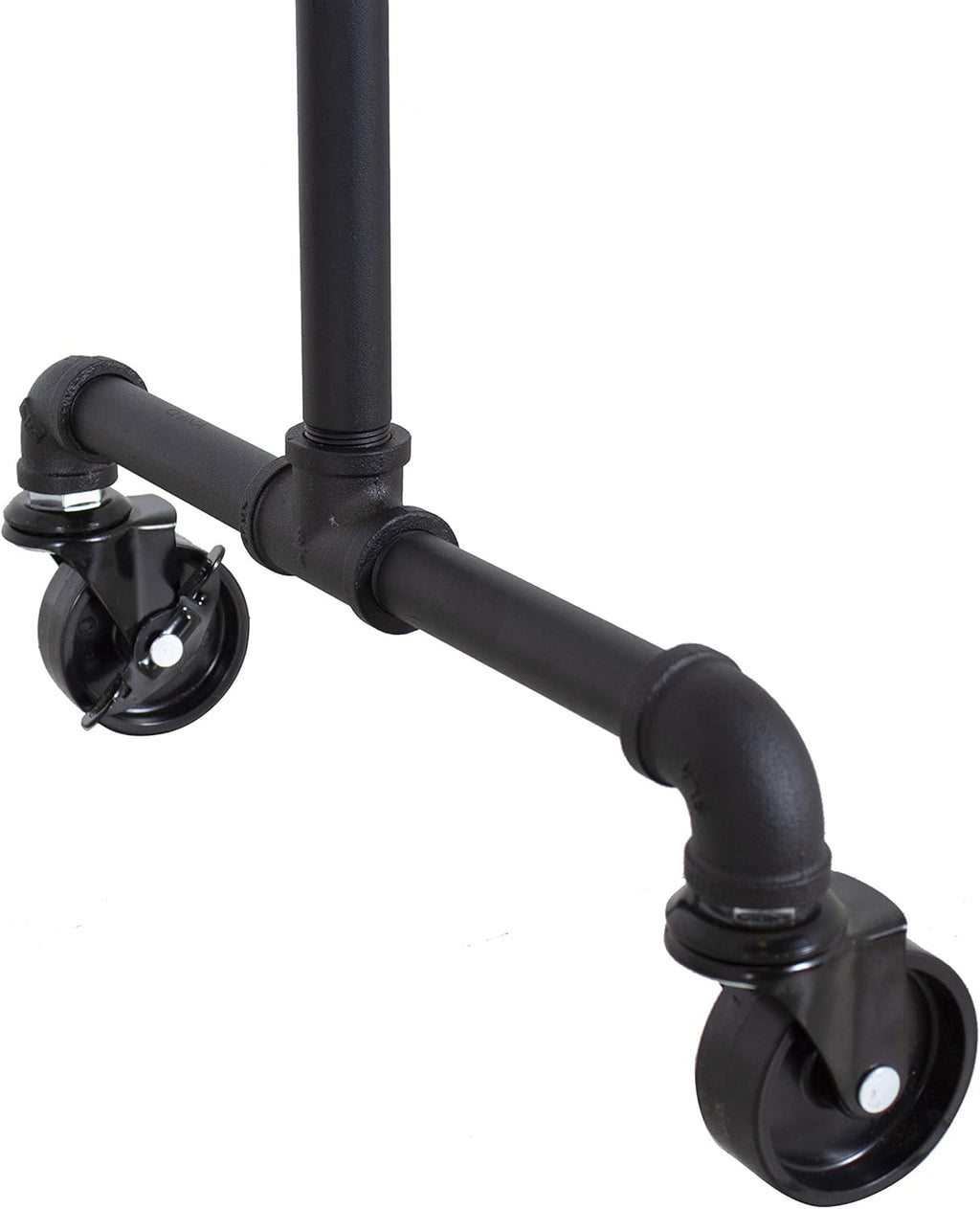William Roberts Vintage Industrial Heavy Duty Hanging Rod Garment Rolling Closet Organizer Rack (48 in., Wheels)