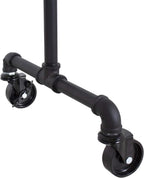 William Roberts Vintage Industrial Heavy Duty Hanging Rod Garment Rolling Closet Organizer Rack (48 in., Wheels)