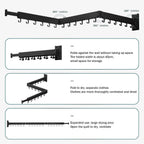 Clothes Drying Rack Wall Mounted,Drying Rack Clothing,Laundry Drying Rack,Wall Mount Clothes Hanger Rack,Laundry Rack Folding,Retractable Clothing Rack,Collapsible Clothes Hanging Rack