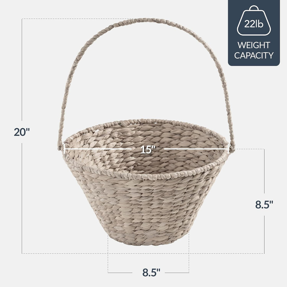 Best Choice Products Woven Large Gift Basket For DIY Halloween Boo Baskets, H...