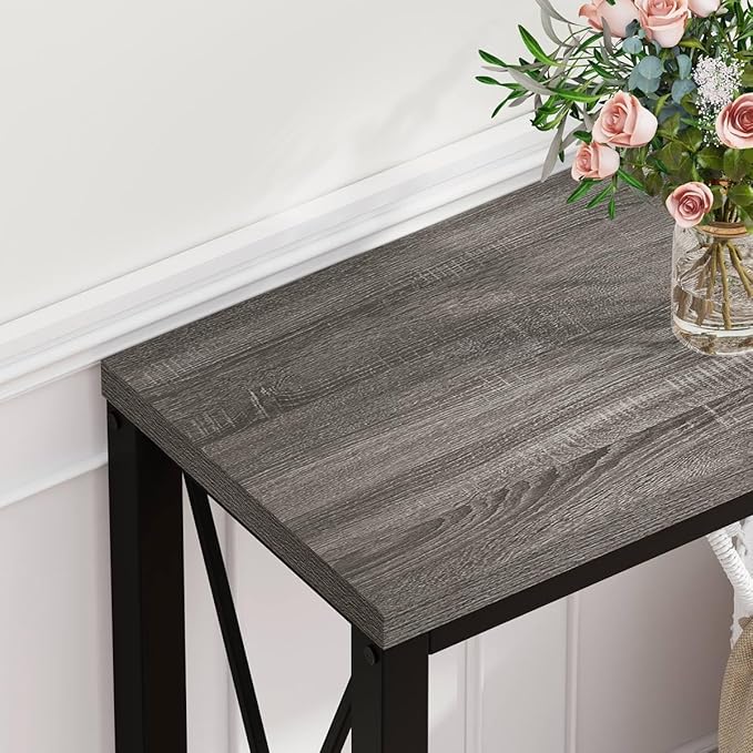 BON AUGURE Console Tables for Living Room, Industrial Couch Table Behind Sofa...