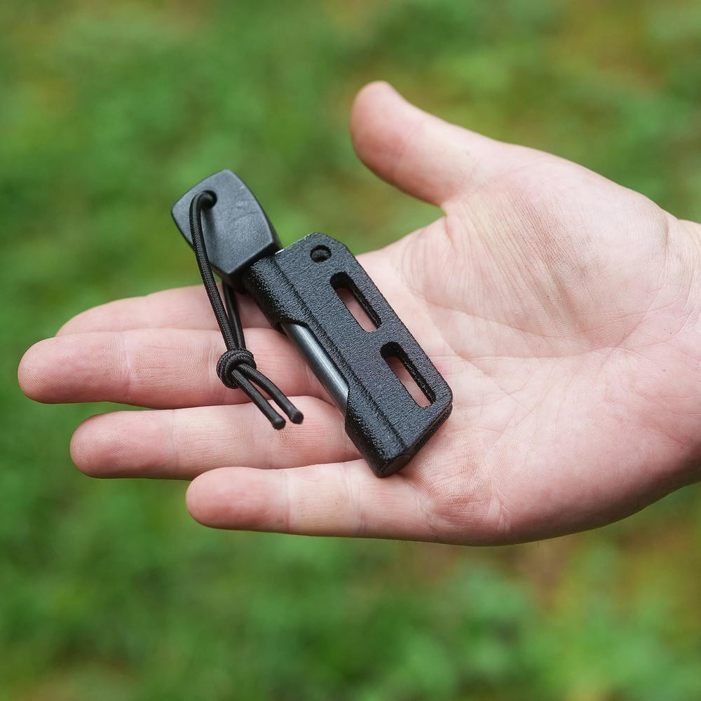 Fire Steel Holder for Kydex Sheath With Fire Starter Kit, Camping Essentials,...