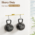 Wall Hanging Jewelry Organizer: 12.6'' Necklace Holder for Earring, Bracelet, Rings, Hairband, Glasses, Gold 2-Pack, Screws Included