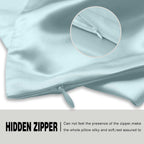 Silk Pillowcase for Hair and Skin, Soft, Breathable and Sliky Queen Size Silk Pillow Case, Both Sides Natural Mulberry Silk Pillowcases with Hidden Zipper (Queen Size 20"X 30")