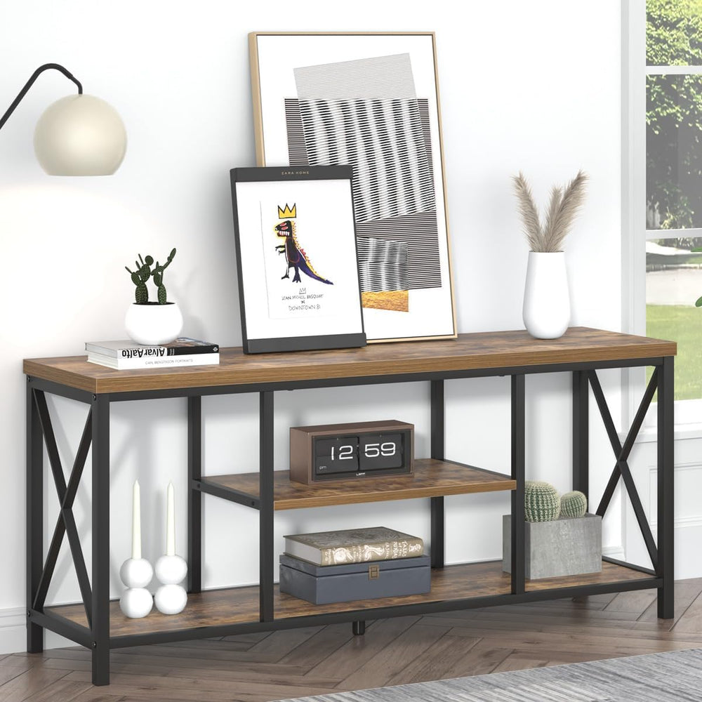 EXCEFUR 55 Inch TV Stand for Televisions up to 65 Inch, Modern Entertainment ...