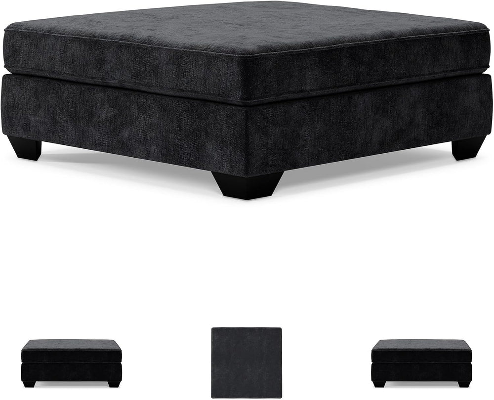 Signature Design by Ashley Lavernett Contemporary Square Oversized Accent Ott...