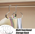 Maximize Closet Space with Versatile Storage, Hat Hangers for Closet, Hat Organizer, Multi-Functional Organizer Space Saving for Hats, Ties, Scarves, Delicate Fabrics (4pcs*Mix)