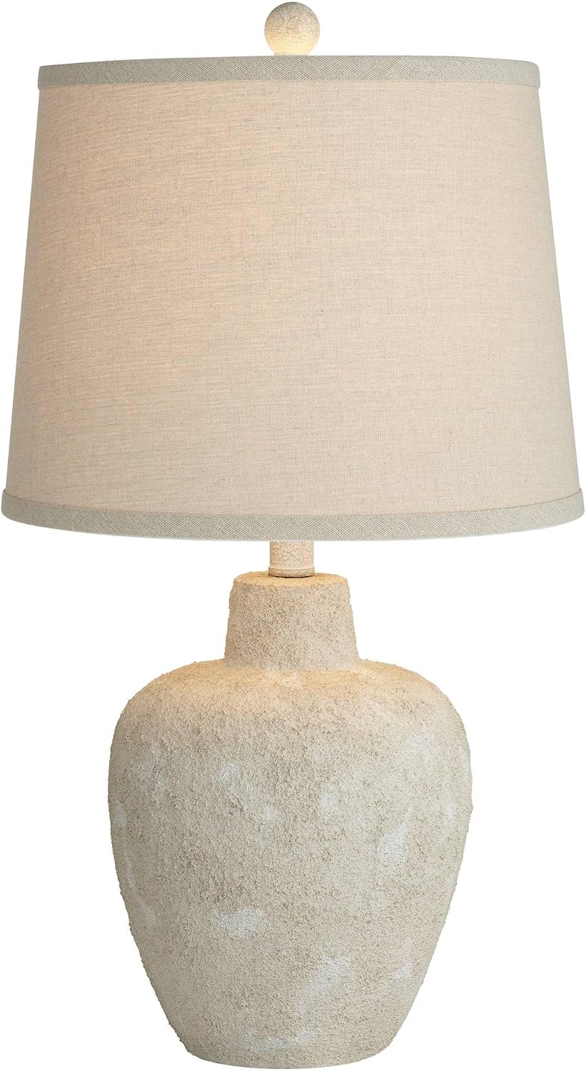 Romeo 23 1/2" High Table Lamps Set of 2 Distressed Earth Jar Farmhouse