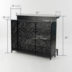 Kozyard Home Bar Cabinet with Storage Cabinet and Shelves | Black Indoor Bar Cabinet for Kitchen, Dining Room, Living Room, Home Bar Furniture