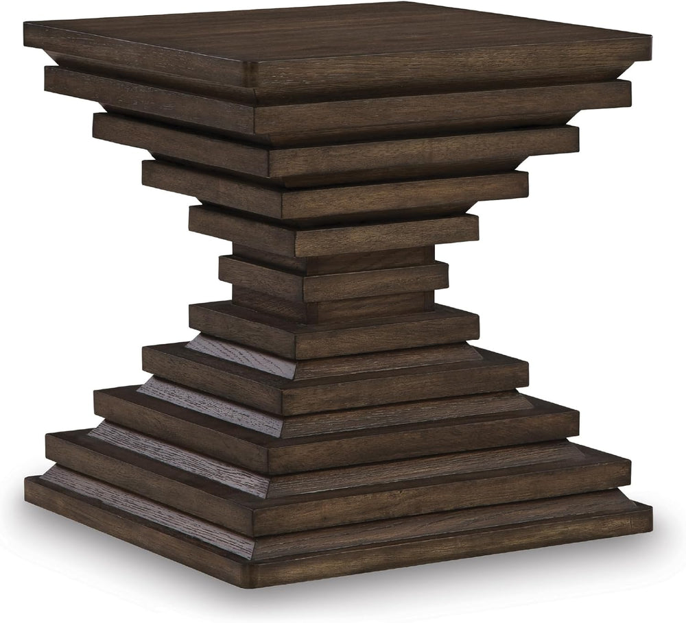 Signature Design by Ashley Hannodream Modern End Table with Architectural Geo...