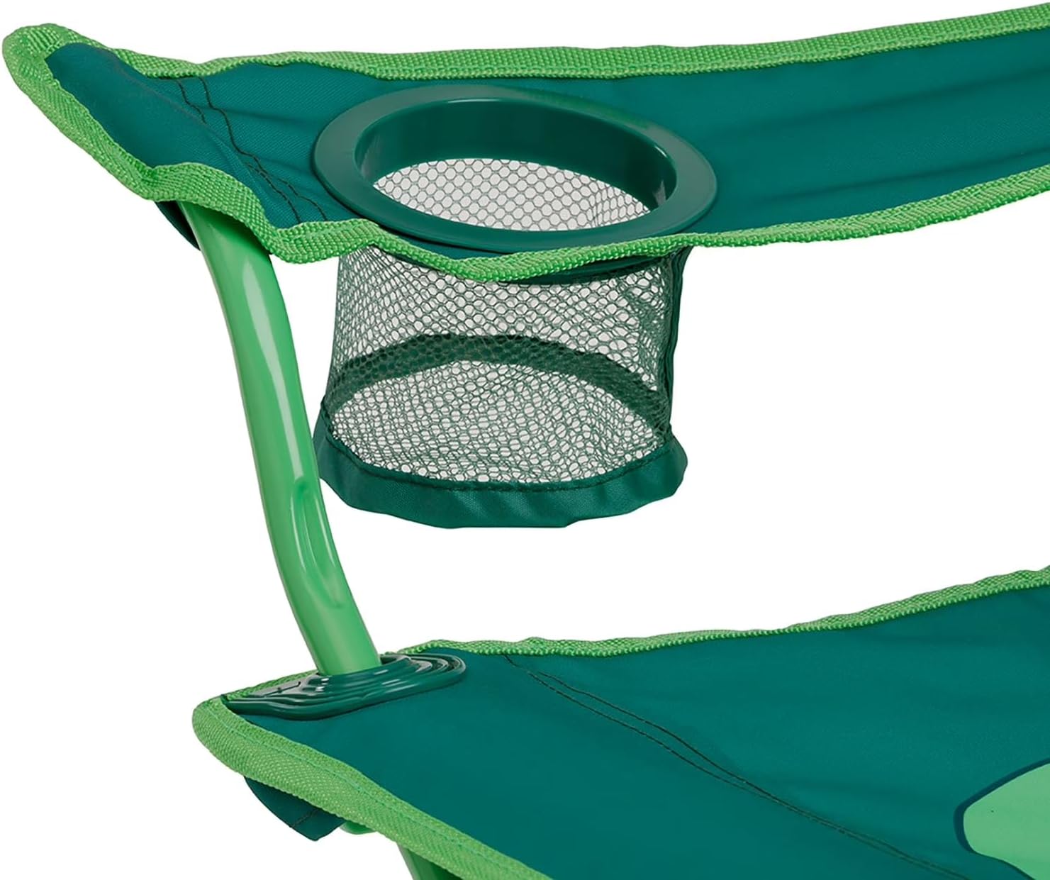 Kids Portable Folding Character Chair (Dinosaur) with Carry Bag - Durable Steel Frame, Built-in Cup Holder