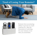 3 Slot Remote Control Holder Wall TV Remote Holder Self Adhesive Marker Holder, Wall Pen Holder Stroage for Home Office School (White)