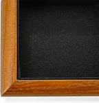 Oirlv Solid Wood 11 Slots Ring Tray Jewelry Organizer Tray Jewelry Drawer Organizer(Black)
