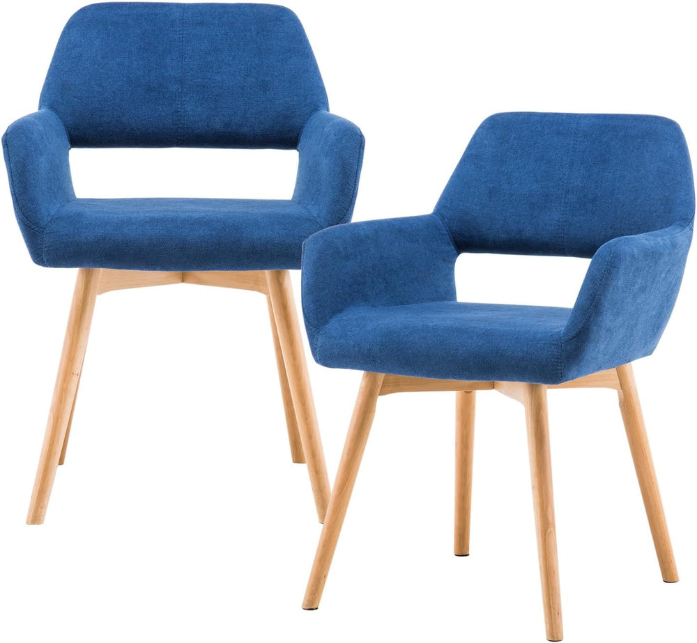 Mid Century Modern Dining Chairs Set of 2 & 4 & 6 Comfy Accent Chair ...