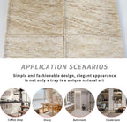 Natural Beige Travertine Marble Luxury Tray,for Kitchen Sink,Bathroom Soap Bottles,Makeup,Towel Organizer Tray