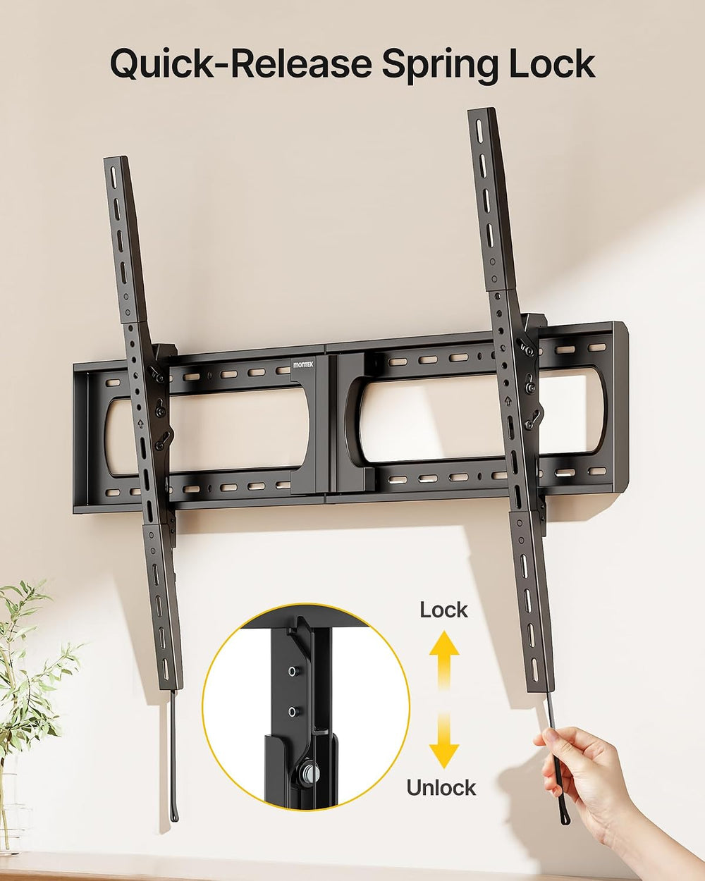 monTEK Heavy Duty Tilting TV Wall Mount for 37-100 110 115 140" TVs, 300...