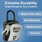 RUDY RUN Key Lock Box for Outside - Combination Realtor Lockbox for House Keys Outdoor