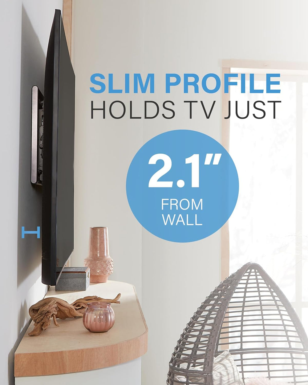 SANUS Tilting TV Wall Mount for 42" to 90" TVs - Universal Wall Mou...
