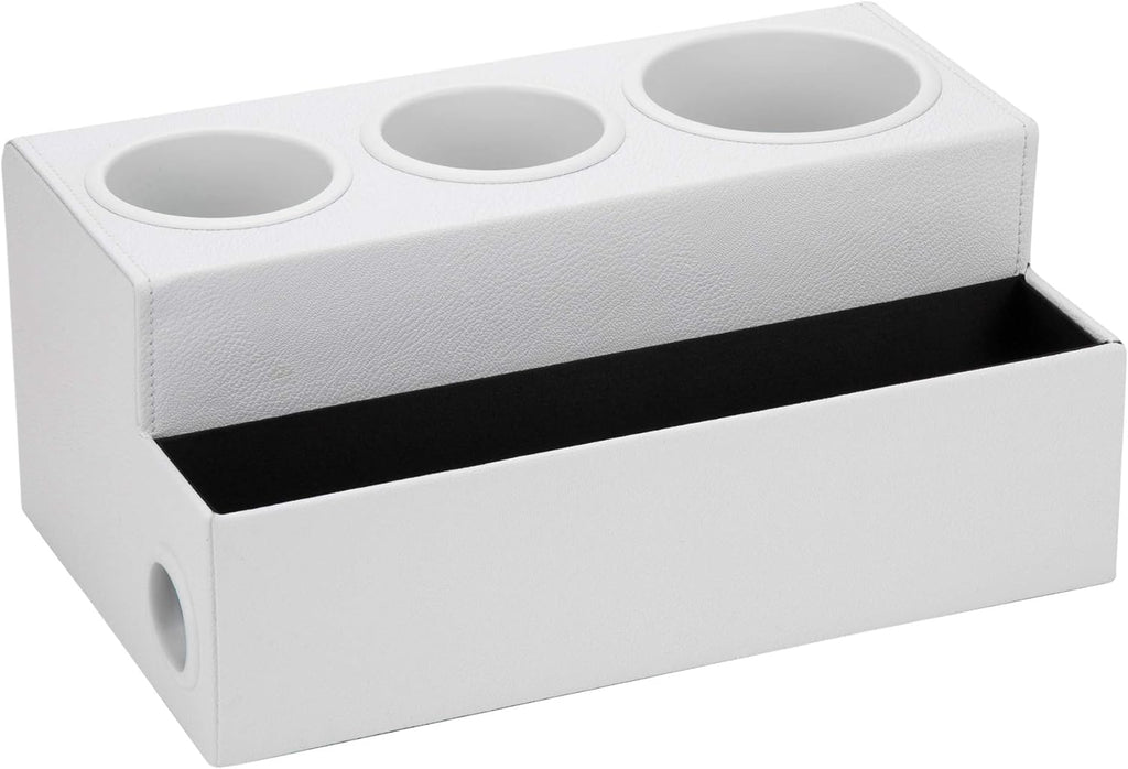 J JACKCUBE DESIGN Hair Tool Organizer Dryer Holder Hair Styling Accessories Organizer Bathroom Storage Countertop with 3 Holes(White) – MK154D